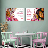 Boîte à lumière LED rectangulaire portable en aluminium ultra-mince, moderne, sur mesure (OEM/ODM), avec option de suspension ou de fixation murale, pour affiches et photos décoratives