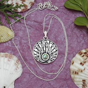 925 Sterling Silver <b>Labradorite</b> Round Shape Handmade Gemstone Pendant Perfect Wedding Gift for Love With 925 Stamped <b>Jewelry</b> - Product Image 2