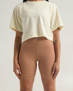 Women's High-Stretch Breathable Sculpt Fit Biker Shorts Tummy Control Seamless Active Gymwear Custom OEM Supply - Product Image 1