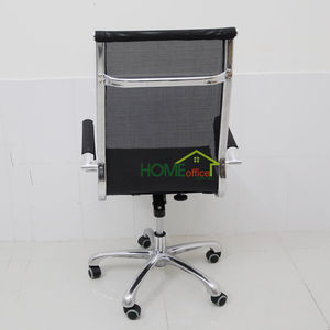 Silla Ejecutiva de Malla con Respaldo Alto y Base Giratoria, Altura Ajustable, Reposacabezas de Espuma y Tela, para Oficina en Casa y Uso Doméstico, PP y PU - Product Image 4