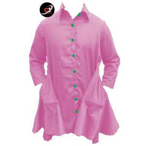 Ropa sin mangas ligera de verano para mujer, camisa suelta, Alpha Kapa Alpha, cuello abotonado, nuevos diseños de moda, vestidos de algodón elástico - Product Image 1