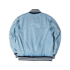 Fourniture OEM la plus vendue veste de bombardier d'hiver universitaire personnalisée pour hommes et femmes vestes de baseball de vol veste en jean pour hommes - Product Image 2