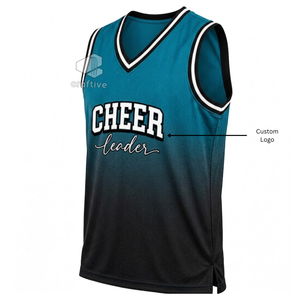 Custom Cheerleader Jersey Sublimated Baseball Style Mesh Polyester Team <b>Spirit</b> Shirt Competition Apparel For Cheer Squad Girls - Product Image 2
