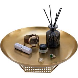 ถาดเสิร์ฟโลหะสีขาวหรูหราทนทานและมีสไตล์สำหรับเสิร์ฟเครื่องดื่มตกแต่งของว่าง - Product Image 2