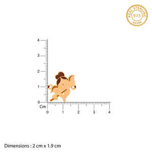 จี้และจี้แฟชั่นพระพิฆเนศขนาดเล็กสีทอง - Product Image 6