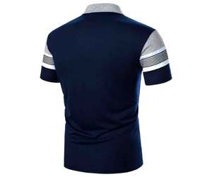 เสื้อโปโลแขนสั้นคลาสสิกสำหรับผู้ชายเหมาะสำหรับสวมใส่ในชีวิตประจำวันมีตัวเลือกปักตามสั่ง - Product Image 4