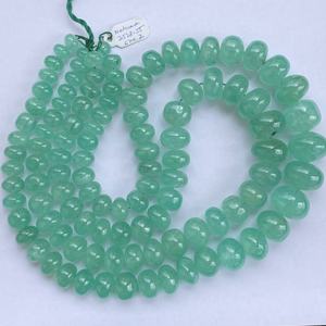 Collar de hilo de cuentas Rondelle lisas de piedra Esmeralda rusa verde Natural de 10mm y 25mm, nuevo stock precioso a granel, nueva calidad AAA superior - Product Image 2