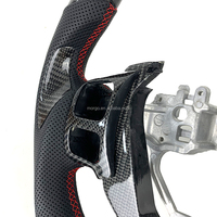 Combinaison de volant de voiture en fibre de carbone personnalisée de style course pour Lexus IS RC NX GSF 16-24 sans fonction de chauffage