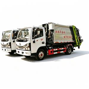 Camion à benne basculante Dongfeng à bras articulé, compacteur mobile de déchets, camion de collecte de déchets avec compacteur séparé, directement de l'usine - Product Image 6