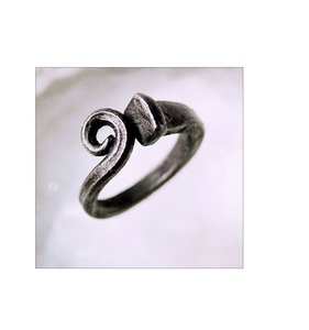 Antique look <b>metal</b> napkin <b>ring</b> <b>for</b> rustic farmhouse style table setting decoration in kitchen dining living room occasions - Product Image 3