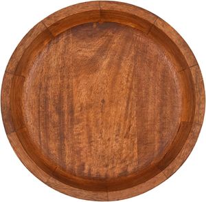Lujo 10 \ "X 10 \" X 2,5 \ "Mango madera tallada cuenco desechable uso de alimentos Decoración de mesa centro de mesa para boda otras ocasiones - Product Image 4