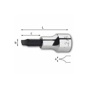 1/2'' Usag <b>Socket</b> Bits for Slot-Head Screws Premium Product Category - Product Image 1