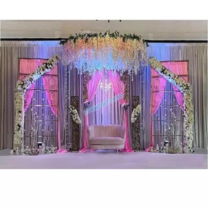 เทียนแต่งงานโลหะประหลาดตกแต่งผนังที่ไม่ซ้ำกันออกแบบเทียนแต่งงานตกแต่งผนังต้อนรับที่น่ารื่นรมย์คืนเทียนผนัง - Product Image 1