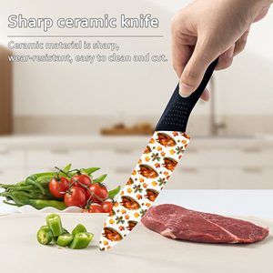 New Trend 2 Set Ceramic <b>Kitchen</b> <b>Knife</b> Premium Quality <b>Sharp</b> Chef Ambidextrous Dishwasher Safe Factory Wholesale Fast Delivery - Product Image 2
