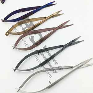 กรรไกรสปริงที่เป็นของแข็งใหม่กรรไกรสเตนเลสสตีลพลาสม่าเคลือบสีแบบมือออกแบบโลโก้ได้ตามที่ต้องการอย่างยั่งยืน - Product Image 5