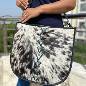 กระเป๋าถือหนังวัวขนสัตว์กระเป๋าสะพายไหล่กระเป๋าสะพายไหล่หนังแท้ใช้งานได้หลากหลายหนังแท้คุณภาพสูง - Product Image 2