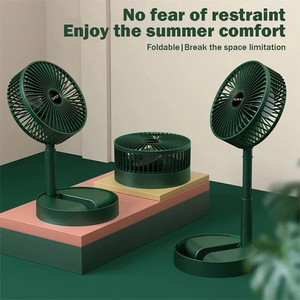 Ventilateur pliable réglable, nouveau mini ventilateur de bureau portable alimenté par USB, rechargeable à domicile, faible bruit, avec refroidissement 5V, portable et pliable - Product Image 3