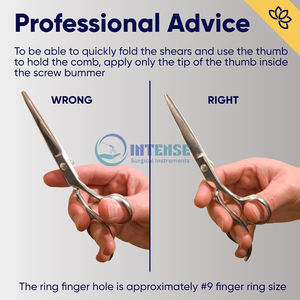 Ensemble de ciseaux de coupe de cheveux série Razor Edge professionnel Kit de ciseaux à effiler les cheveux de barbier - Product Image 4