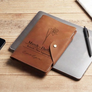 Portafolio de cuero elegante Cuaderno Diario de fin de año para maestros Libro de memoria de agradecimiento Regalo para maestros - Product Image 3