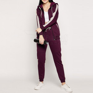 Hauts d'hiver décontractés pour femmes les plus vendus ensembles de style de rue longs et courts avec des vêtements de jogging à motif solide - Product Image 5