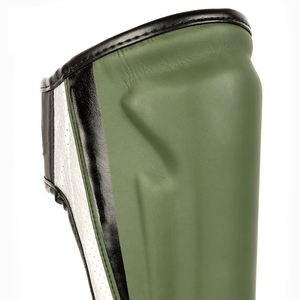 Espinilleras profesionales de cuero PU para entrenamiento de patadas y boxeo, espinilleras de seguridad, protección para piernas Muay Thai - Product Image 2