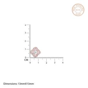 ต่างหูแฟชั่นดอกกุหลาบสีทอง - Product Image 2