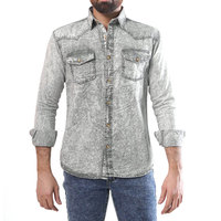 Chemise en jean décontractée 100% coton pour homme, manches longues, séchage rapide et respirante, vente flash à prix réduit