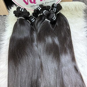 Extensiones de cabello humano con cutícula alineada de doble Paquete de pelo crudo liso Natural vietnamita de alta calidad 100%, precio al por mayor - Product Image 5