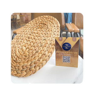 Napperon minimaliste en jacinthe d'eau peint à la main écologique en gros personnalisable OEM ODM prix d'usine Vietnam assiettes à vaisselle - Product Image 1