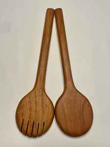 Cuchara Grande de Madera Hecha a Mano con Acabado Natural, Utensilio de Cocina Ecológico para Servir en el Hogar, Restaurantes y Fiestas - Product Image 3