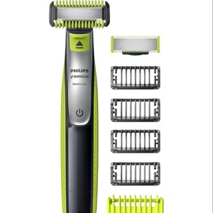 Philips Norelco QP2630/70 OneBlade Hybrid Electric Trimmer Shaver Portable Face + Body Car <b>Household</b> Garage Use USB Manual Power - Product Image 2