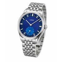 Montre-bracelet à quartz chronographe en acier inoxydable personnalisée OEM pour homme, avec logo, cadran de 42 mm de diamètre, bracelet de 20 mm, pour la mode 200