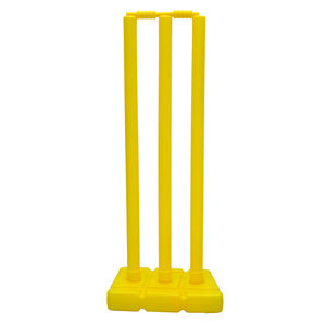 Ensemble de piquets de cricket en plastique, piquets en plastique, 3 piquets, 2 baies et 1 base avec logo personnalisé, ensemble de piquets de cricket - Product Image 1