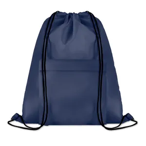 Personalized <b>Large</b> <b>Drawstring</b> Sportpack Pocket Shoop Promotional Merchandising <b>Bag</b> - Product Image 2