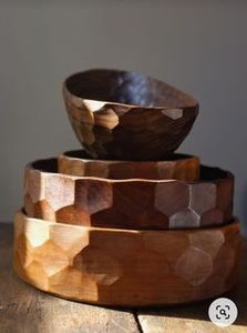 Frutero de Madera Pulida de Lujo, Decorativo para Mesa de Cocina, Rústico, para Servir Ensaladas, Diseño Artesanal - Product Image 2
