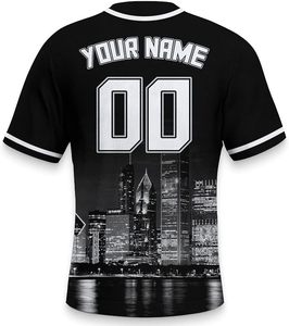 Camiseta de béisbol del equipo Uniforme de camiseta de béisbol de diseño libre personalizado para jóvenes de alta calidad - Product Image 3