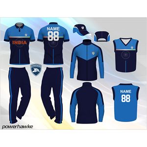 Conjunto de Uniforme de Cricket Powerhawke Completo, Transpirable y Cómodo para Niños, Disponible en Talla Personalizada y Diferentes Colores - Product Image 1