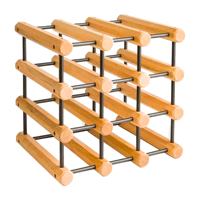 Porte-bouteilles en bois croisé porte-bouteilles en bois pour comptoir de table décoratif ustensiles de cuisine pour la maison étagères de décoration de vin d'hôtel