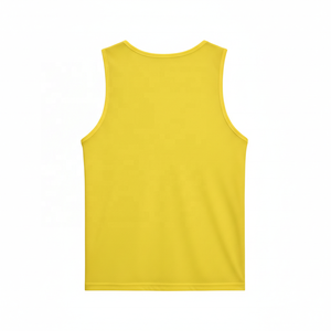 Maillot d'entraînement de football en polyester pour homme, séchage rapide, tissu mesh, sans manches, option nom d'équipe personnalisé, impression par transfert thermique - Product Image 1