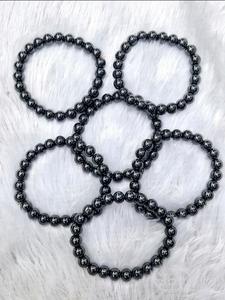 Bracelet unisexe pour adulte en hématite originale avec certificat de laboratoire, naturel et énergisé pour la clarté mentale et la concentration - Product Image 2