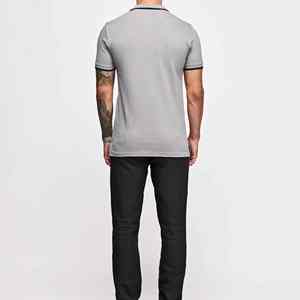 Classique Hommes Polo T-shirts Respirant Coton Tissu À Manches Courtes Casual D'été Style OEM Logo Personnalisé Fournisseur En Vrac - Product Image 6