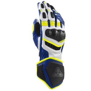 Gants de moto classiques ergonomiques, élégants, durables, en cuir, avec une coupe confortable et protectrice pour les longues balades - Product Image 1