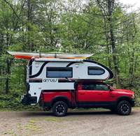 Vente exclusive : Mini-caravane pop-up moderne 4x4, capacité 6 personnes, légère, en acier inoxydable, étanche, indépendante