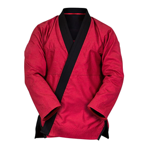 Kimono de judo de compétition, coutures renforcées, polyester/coton, séchage rapide, respirant, unisexe, vêtements d'arts martiaux, devant - Product Image 1