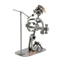 Sculpture de boulon d'écrou en métal personnalisée avec conception de thème de profession adaptée aux médecins enseignants ingénieurs et musiciens