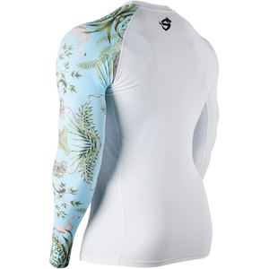 ชุดรัดกล้ามเนื้อผู้ชายแบบ OEM สำหรับกีฬาต่อสู้ MMA BJJ  ผลิตจากวัสดุรักษ์โลก  ปรับแต่งได้ แห้งเร็ว ระบายอากาศดี กระชับพอดีตัว - Product Image 3