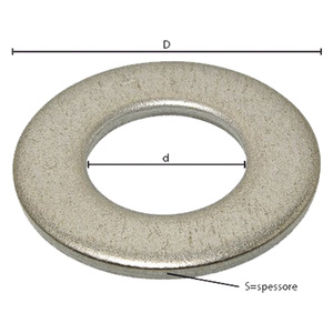 Rondelle plate standard M 5 - 1,1 x 10 x 5,5 mm - Product Image 1