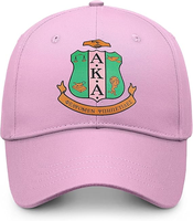 Regalos para Hermandades, Gorra de Béisbol Bordada con la Logomarca de la Hermandad, en Rosa y Verde, para Mujer, Ajustable, de Algodón