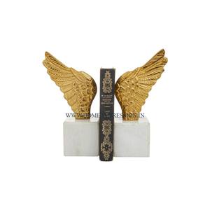 Sujetalibros de Metal de Color dorado de mármol blanco de diseño fabuloso, sujetalibros clásicos de nueva llegada, sujetalibros decorativos para dormitorio y sala de estudio - Product Image 3
