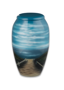 La mejor calidad, más vendida, diseño clásico, urna de cremación de Metal, precio único al por mayor, suministros funerarios para adultos para cenizas humanas - Product Image 3